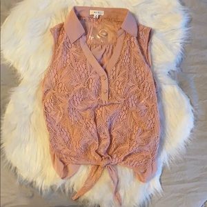 BN Mine blush pink tank blouse